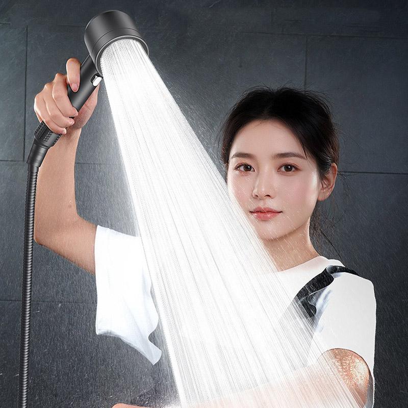 4 Modes High Quality New Pressurized Shower Head Filter Water Saving Durable Anti-blocking Universal Shower Set