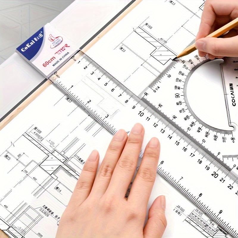 Professional Drawing Set - Suitable for Students and Engineers - Multi-Functional Measuring Instrument Set for Educational and Architectural Drafting