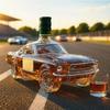 Display Worth Car Design Glass Whiskeys Bottle With High Quality Finish For Collectors And Whiskeys Aficionados
