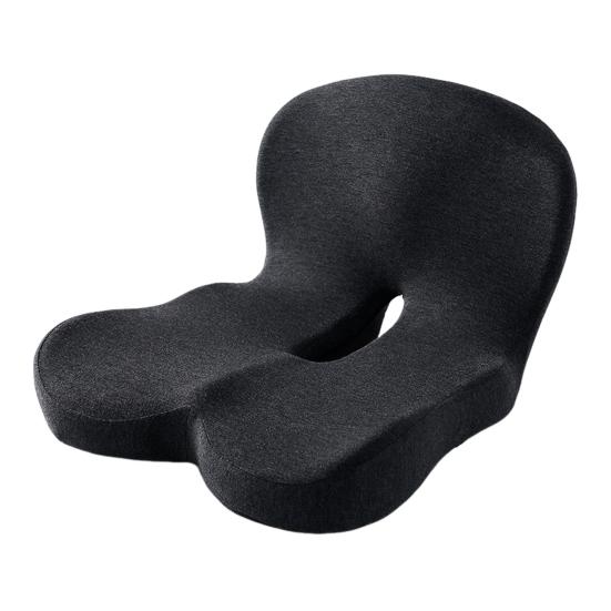 Memory Foam Seat Cushion with Back Support Ergonomic Lumbar Support Soft Touch Stress Relief L-shaped Chair Cushion