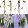 6 Heads Amaranthus Artificial Hanging Plant Hanging Long Tassel Flower  European Wedding Decoration