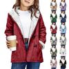 Kids' Fashion Solid-Color Cute Hooded Jacket Warm Long-Sleeve Coat For Fall And Winter
