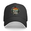 Dave The for Unisex The Myth The Legend Cap Vintage Retro Baseball Hat with Iconic Dave Print Struct Sandwich Baseball Cap