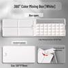 Shimingke 12-Grid Ceramic Palette with Lid - Easy To Clean for Oil and Watercolor Painting