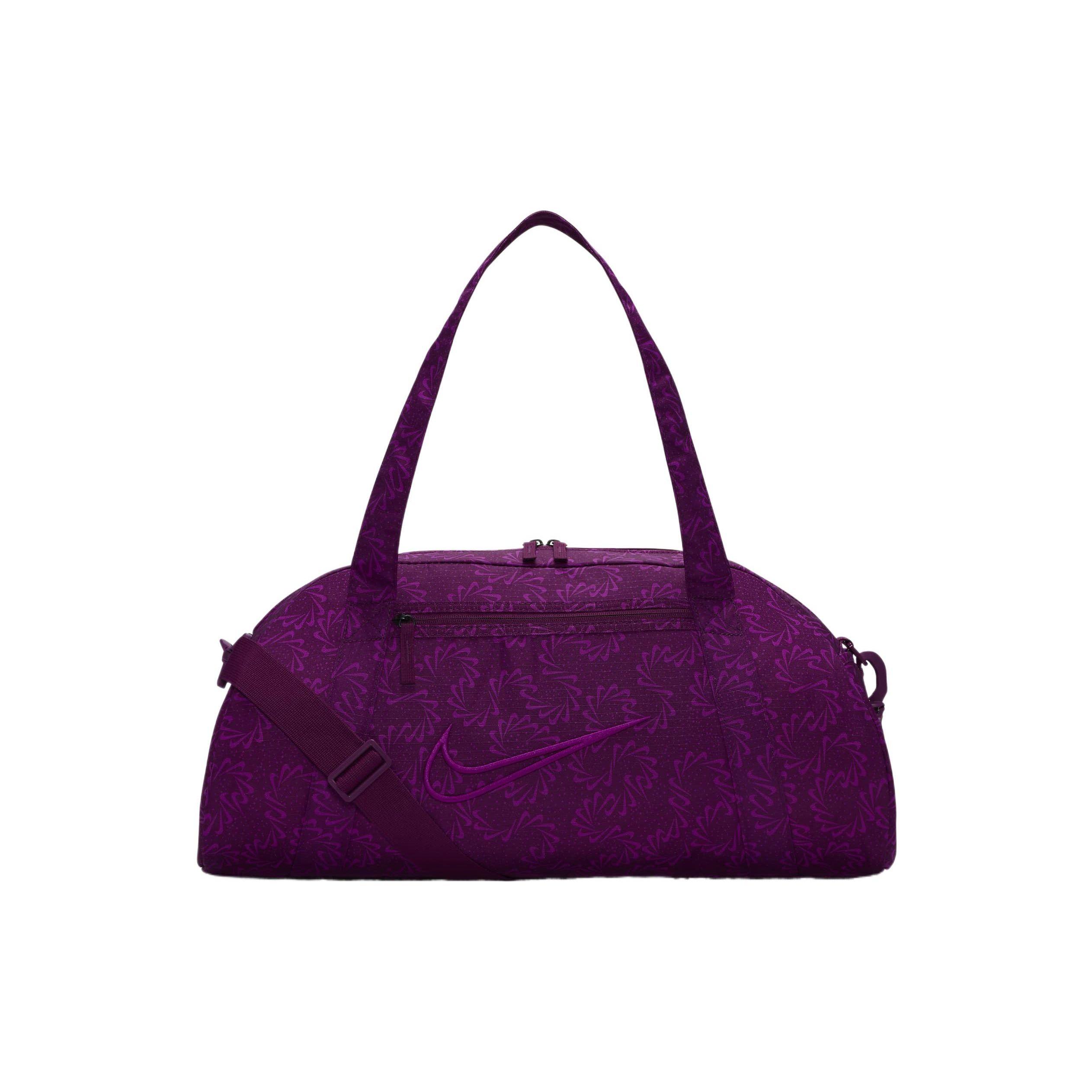 Nike Zipper Pocket Main Compartment Polyester Gym Bag Unisex Gym Bag Purple DQ5706-503 Purple