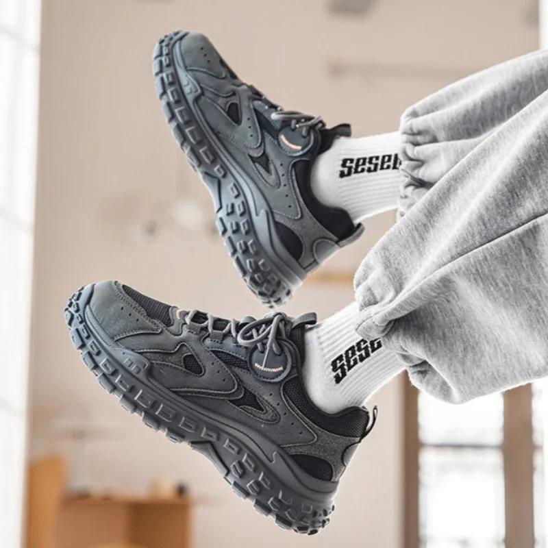 Fashion Men's Shoes High Quality Comfortable Platform Men Running Sports Shoes Mesh Breathable Casual Shoes Zapatillas De Hombre