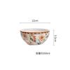 French Ceramic Plates Exquisite Flower Pattern Steak Cake Dishes Household Fruit Plates Household Noodle Bowls Ceramic Tableware