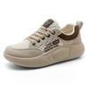 Mesh breathable sports and leisure shoes autumn new thick-soled high-profile board shoes and soft-soled shoes