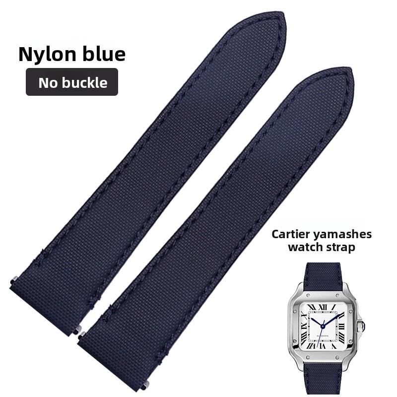 

High quality Cowhide watch band For Cartier Santos WSSA0010 WSSA0018 men women Quick release Genuine Leather Bracelet 19mm 21mm 19mm