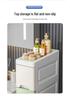 Thick 25cm Ultra-Narrow Storage Cabinet: Kitchen & Bathroom Plastic Drawer Shelf