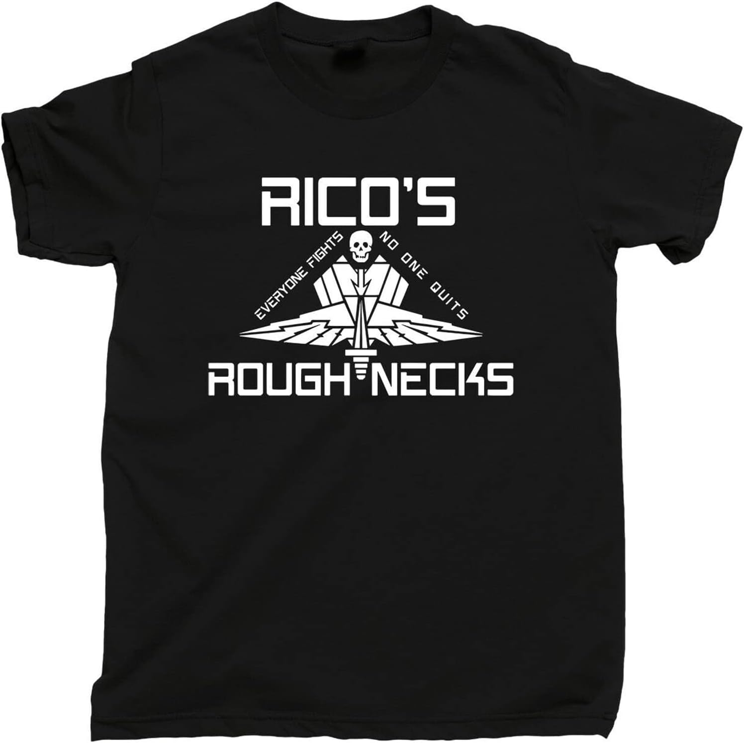 Starship Troopers T Shirt Ricos Roughnecks Mobile Infantry Movie Tee L чёрный