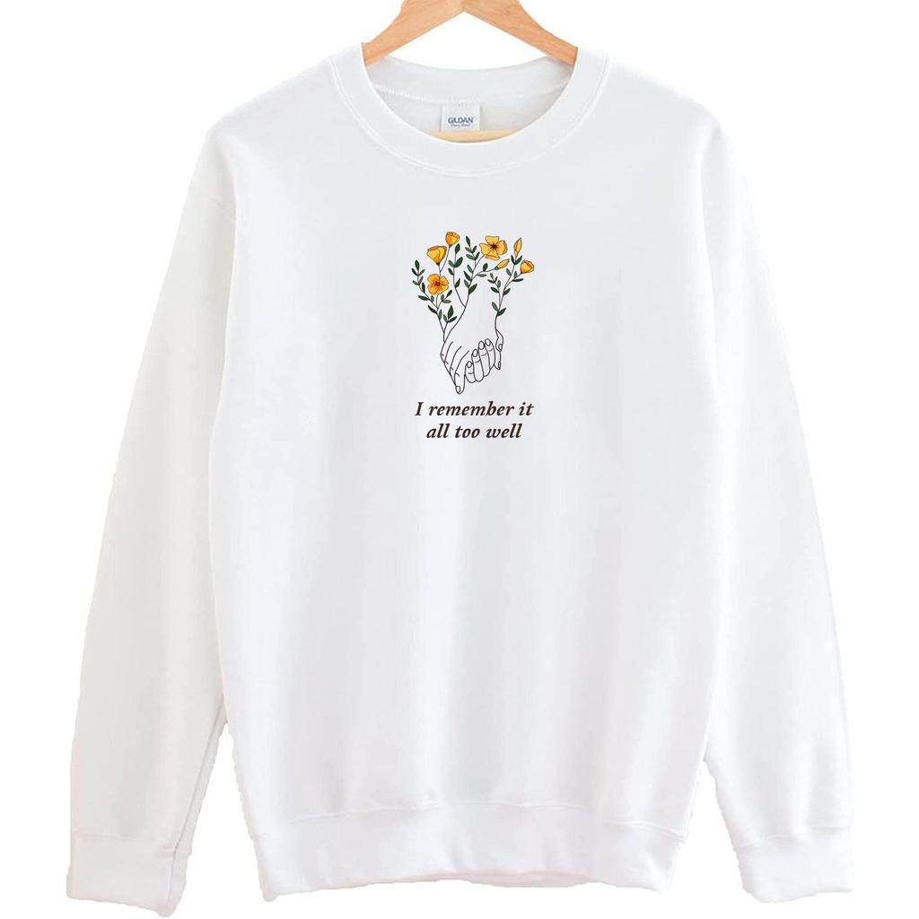 Autumn/Winter 2026 Unisex Floral Print Casual Round Neck Sweatshirt
