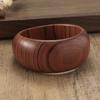 Square Wood Grain Bangle Geometric Burlywood Hand Ring Simple Wooden Bracelet  Daily