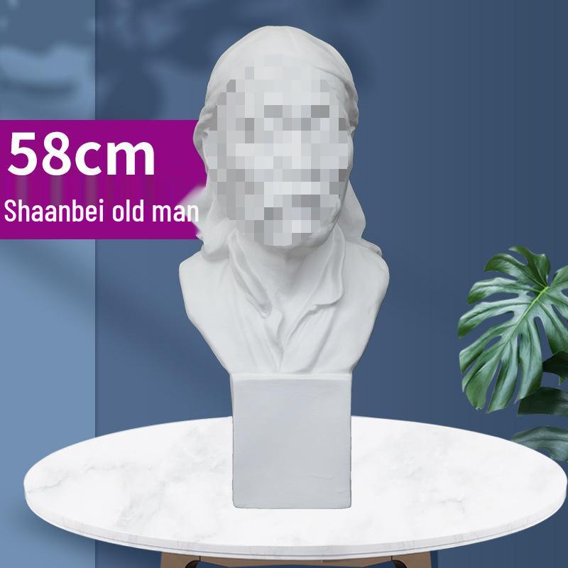 Plaster Cast Geometric Sculpture Set for Art and Photography