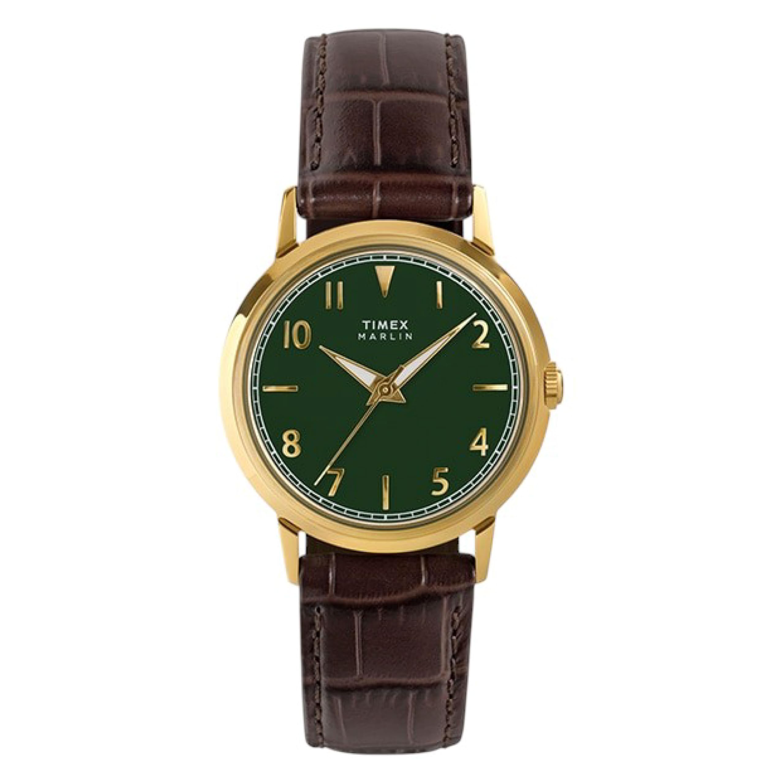 TIMEX Marlin Quartz Watch TW2Y37800 Men s Gold/Green/Brown