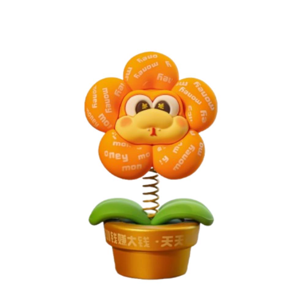 

Милая фигурка змеи, качающая головой, талисман китайского Нового года, новогоднее украшение, подарки жёлтый