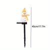 1pc LED Solar Lights, Outdoor Snowman Lights, Waterproof Garden Ground Plug Lights