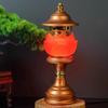 Buddhist Supplies, LED Crystal Lotus Lamp, Buddha Offering Lamp, Household Prayer Lamp, Three Gradient Colors, Plug, 1pcs 110v