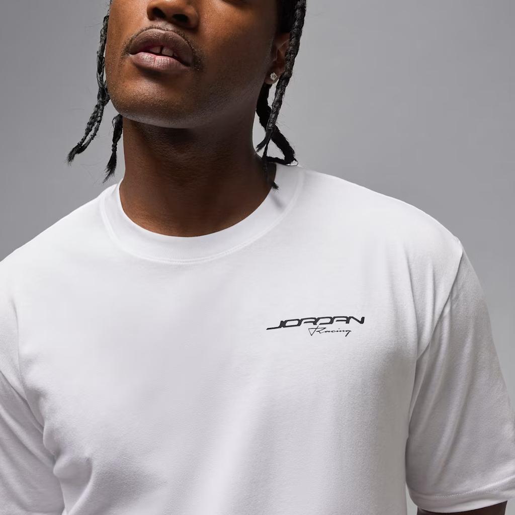 Jordan Crew Neck Short Sleeve Logo T-Shirt Men tops White IF0782-100
