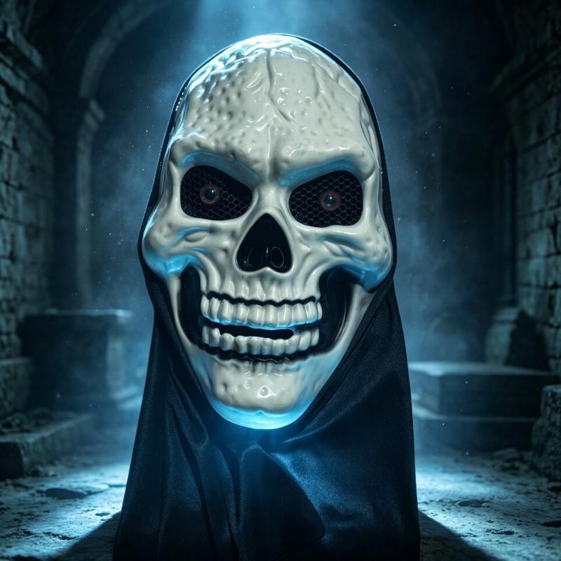 Halloween Gyser Klovnemaske Terrifier Art Klovnen Kostume Fuld Hovedmaske Med Blodstænk Til Fest Cosplay Hjemsøgt Hus