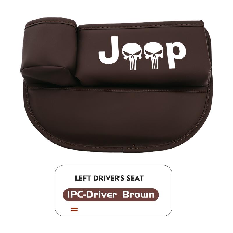 For Jeep Car Seat Gap Storage Box Leather Organizer with Cup Holder Compass Renegade Cherokee Wrangler JK Patriot Liberty