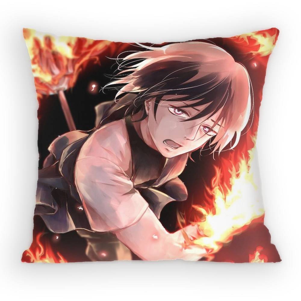 Fire Force Benimaru Shinmon Pillow Case Sofa Living Room for Bedroom car Headboard Backrest Cushion Square Cushion Nap Time