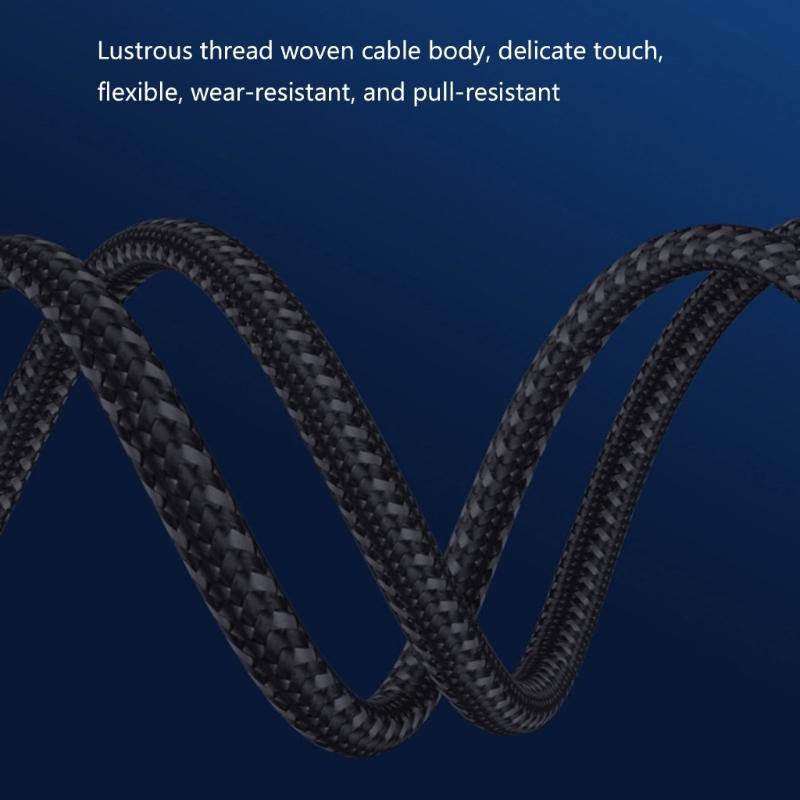 USB C To 2RCA Sound Cable 1.5m With Braided Design For Digital Analogs Devices