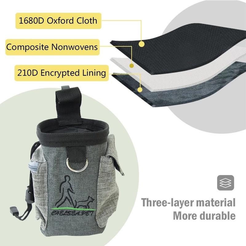 Snack Bait Dog Outdoor Portable Training Snack Bag Pet Supplies Strong Wear Resistance Large Capacity Puppy Snack Waist Bag