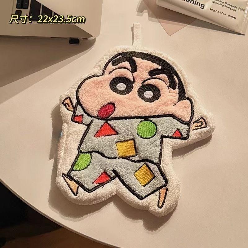 Neues Crayon Shin-Chan Anime Cartoon Handtuch Niedlich zum Aufhängen Super Saugfähig Verdicktes Handtuch für Badezimmer und Küche