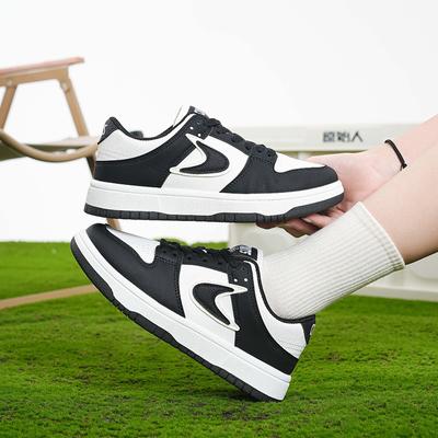 New Women's Shoes Versatile Niche Fashion Casual White Shoes with Lace Up for Sports
