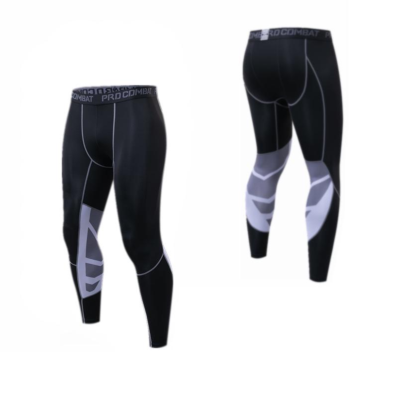 

Men s Quick-Dry Mesh Grey Compression Sports Tights - Athletic Workout Leggings XXXL