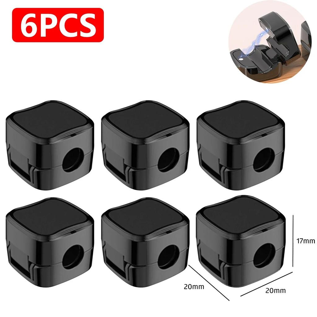 6/12/24PCS Magnetic Cable Organiser Clips Cable Management Wire Manager Cord Holder Charging Cable Winder Wall Mounted Hook