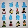 Craft Epoxy Mold Handmade Jewelry Pendant Resin Casting Moulds Dwarf Doll Gnome Keychain Resin Mold Silicone Texture
