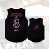 76ers No. 3 Iverson Quick-dry Sports Loose Vest Summer Youth Basketball Sports Vest with a Shoulder Cap