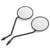 2Pcs 8mm 0.3in Rearview Mirror Universal Retro Round Side Mirrors for Motorcycle Electric Bicycle Scooter