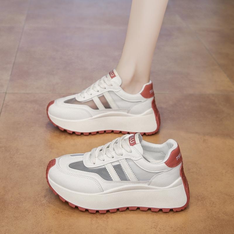 

Fashion CRLAYDK Summer Women s Non Slip Tennis Platform Walking Shoes Breathable Casual Sneakers Comfort Lace-up Stylish Trainers 35