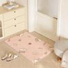Animal A Bear Floor Mat Eco  Flannel Doormat Non Slip Odorless Indoor Floor Rug Soft Short Plush Home Mat