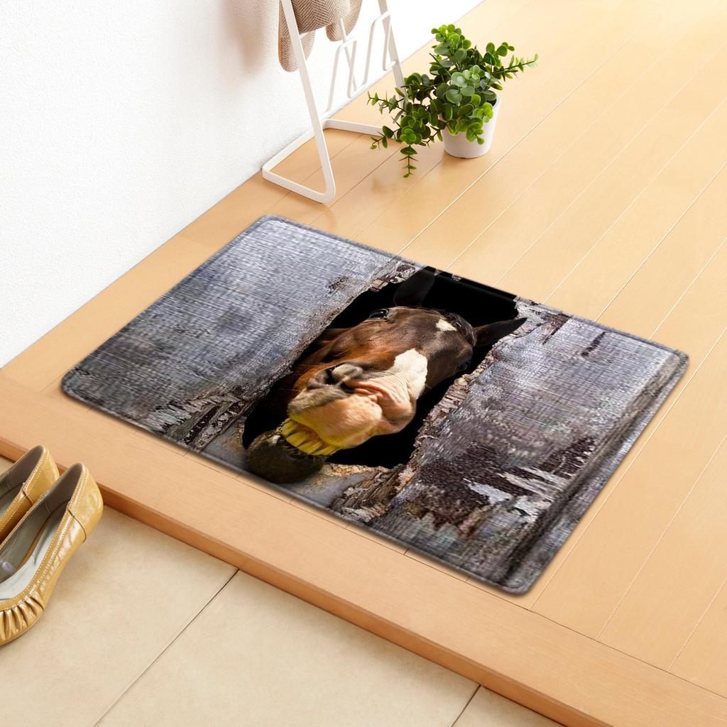 Thriller Creative Household Door Mat Bathroom Kitchen Non-Slip Floor Mat Bedroom Living Room Absorbent Carpet