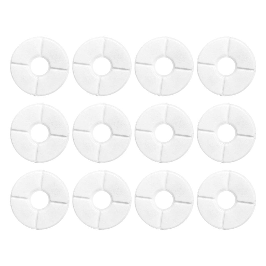 12Pcs Round Cat Water Fountain Filters Activated Carbon Remove Odor Replacement Smart Cat Fountain