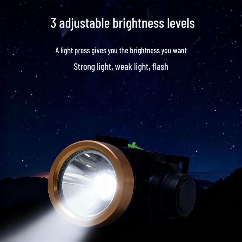 Multi-Functional LED Headlamp: Long Battery Life, USB Rechargeable, Perfect for Camping & Mountaineering
