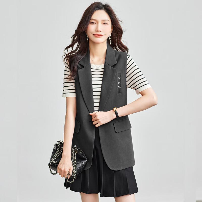 TERRE BLEUE Women's Stylish Suit Vest