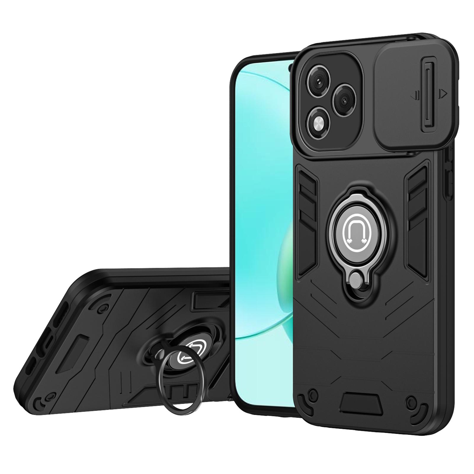 

For Honor 400 Lite 5G Case Slide Camshield Kickstand PC + TPU Phone Cover C