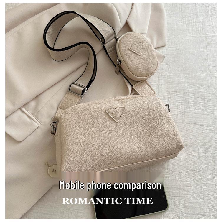 2024 Spring Fashion Crossbody Bag: Simple Design, PU Material, Trendy Women's Shoulder Bag
