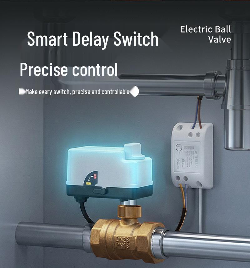 WiFi Smart Electric Ball Valve with Remote Control Timer for Automatic Irrigation