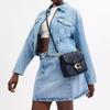 Coach Tabby 20 Metal Logo Snap Closure Napa Leather Crossbody Shoulder Bag Small Women bags Navy-Blue CW629-B4DNA