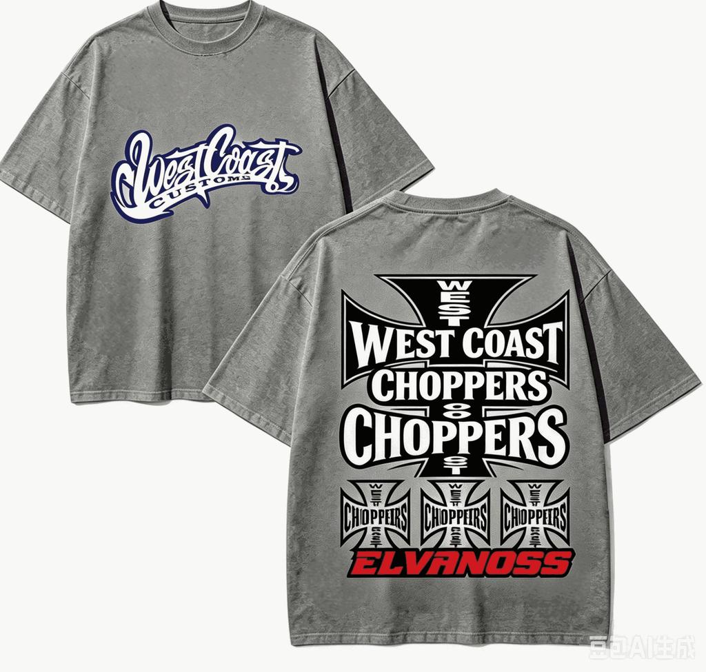 West Coast Choppers Gift T-shirt Men Women Harajuku Oversized Unisex Short Sleeve Streetwear high quality Couples hot product Comfortable