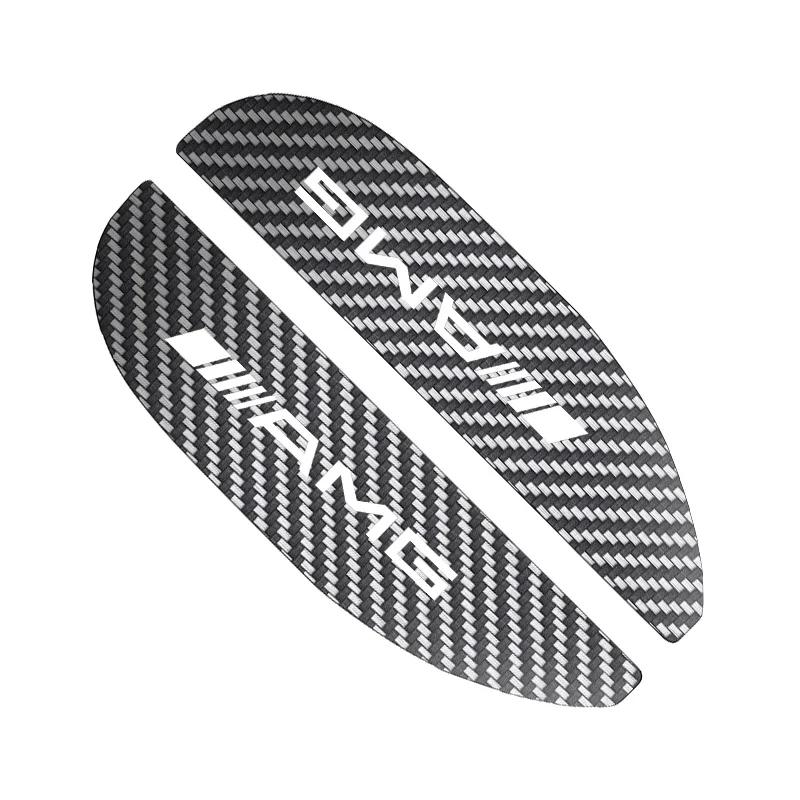 2Pcs Car Rearview Mirror Rain Eyebrow Carbon Fiber For Mercedes Benz B/C/E/S Clase A C200L GLC GLK W166 W163 W221 Car Accesorios