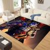 High-definition 3D Sci-fi Mecha Robot Pattern Rug, Red and Blue Autobot Print Floor Mat, Children's Room Decoration Rug