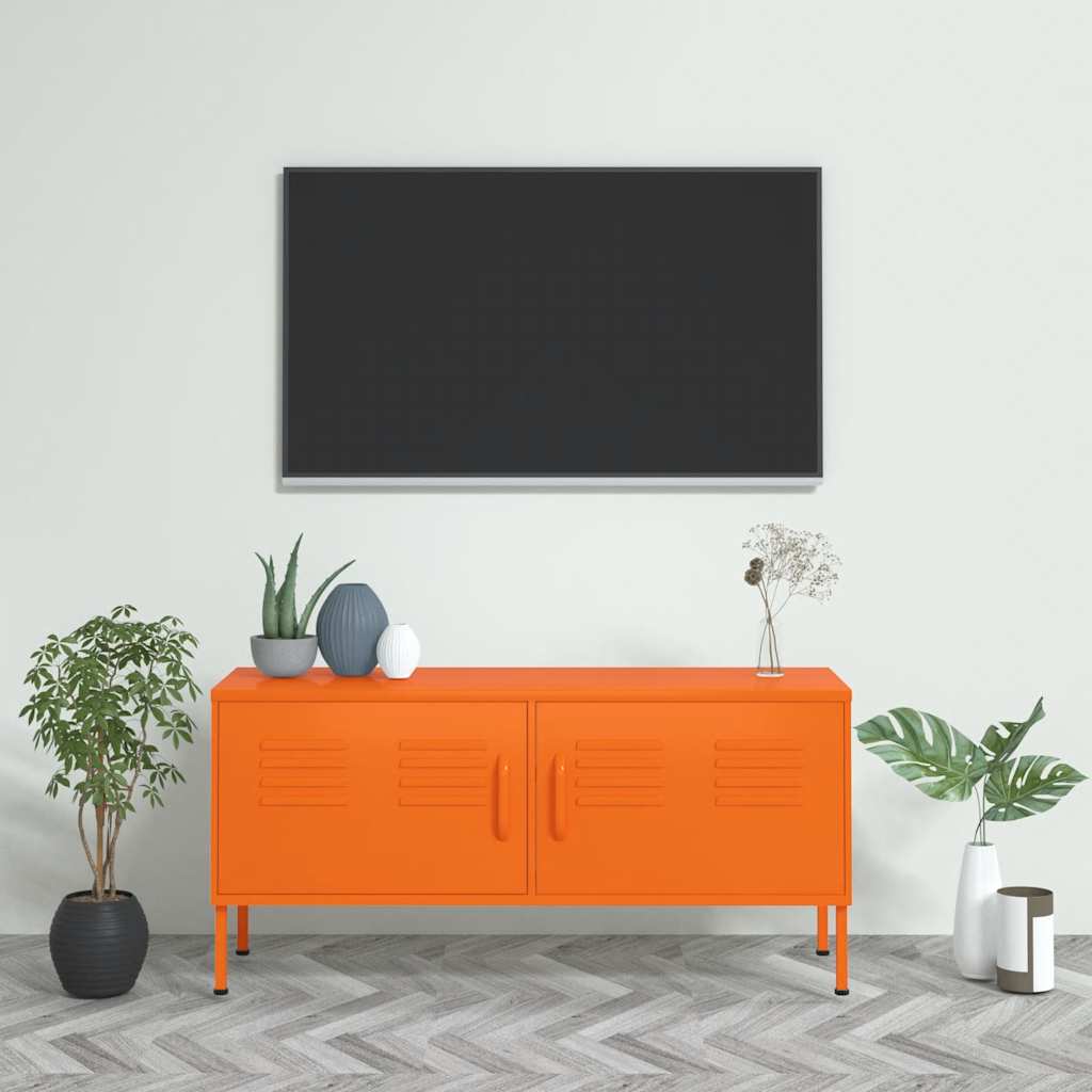 Vidaxl TV-Schrank, Orange, 105x35x50 cm, Stahl