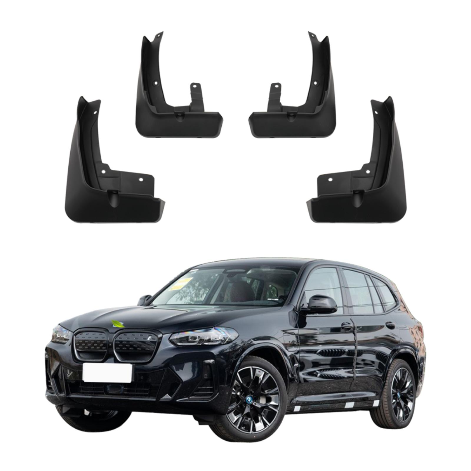 

4PCS Car Mud flaps Splash Guards Mudguards Car Mud Flaps Compatible with BMW IX3 2021 2022 BM-26 чорний
